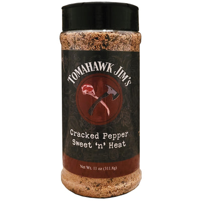 tomahawk jim's cracked pepper sweet 'n' heat 11 oz. bottle