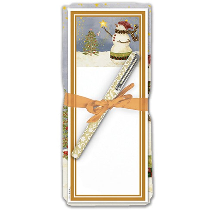 Towel, Notepad, Pen Set - Snowman May All Your Dreams