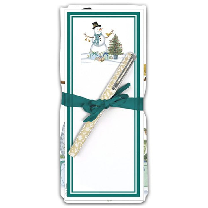 Towel, Notepad, Pen Set - Snowman Winter Wonders