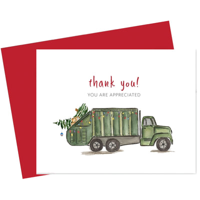 Garbage Trash Driver Appreciation Greeting Card