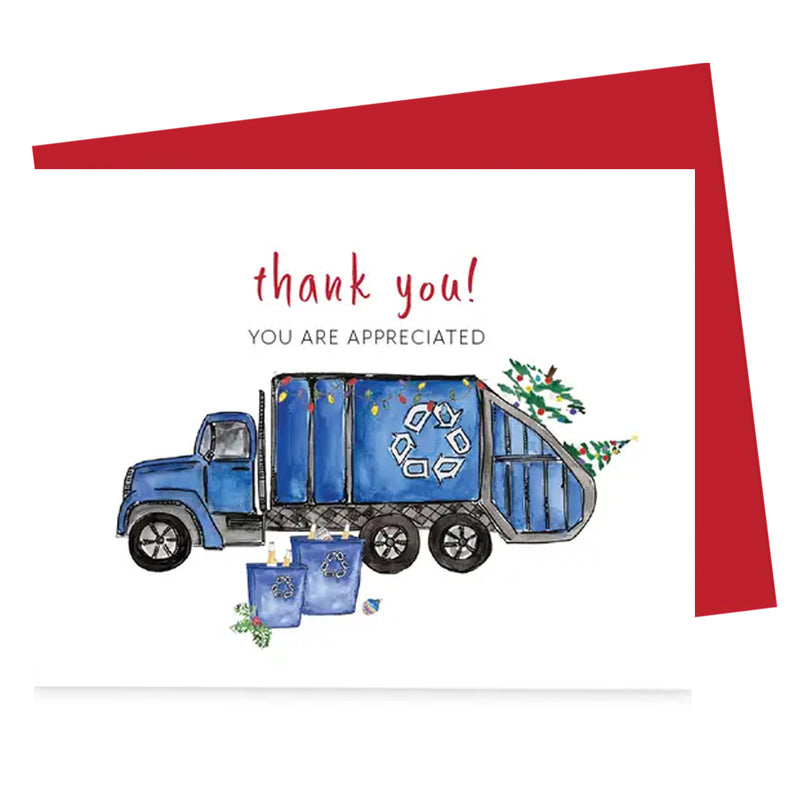 Trash Recycle Driver Appreciation Greeting Card
