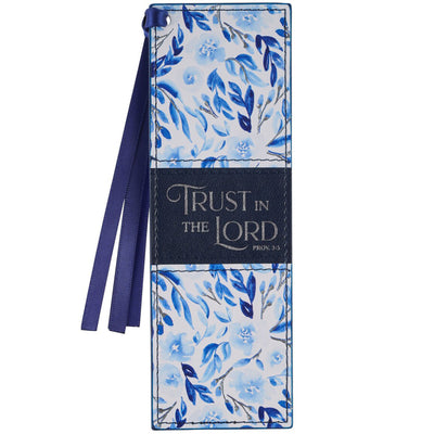 Trust In The Lord Proverbs 3:5 Faux Leather Bookmark