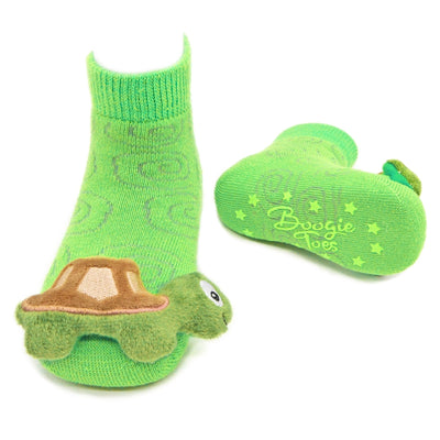 Rattle Baby Socks - Turtle