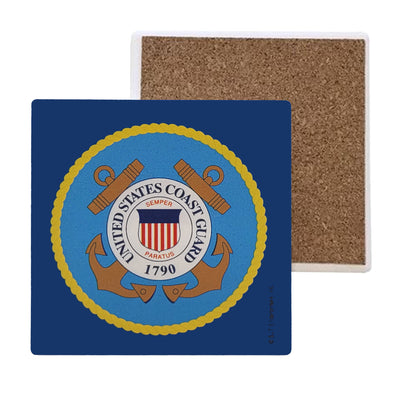 United States Coast Guard Logo Absorbent Stone Coaster