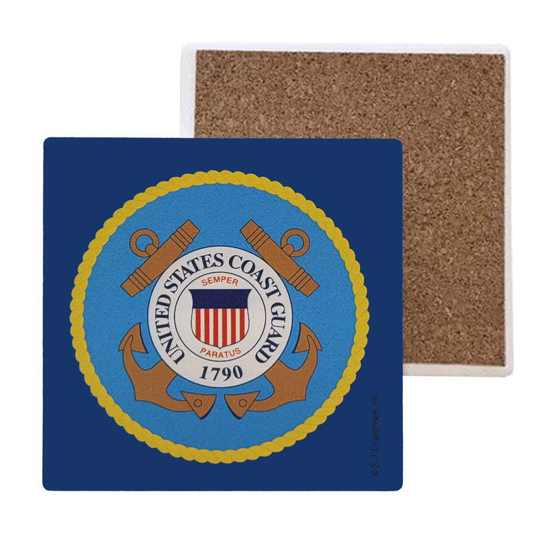 United States Coast Guard Logo Absorbent Stone Coaster