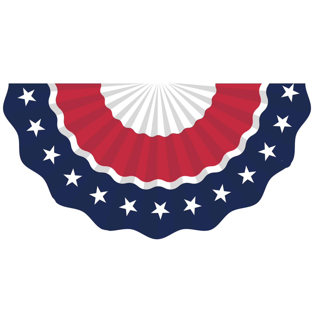 Vinyl Bunting Flag Red White and Blue Americana