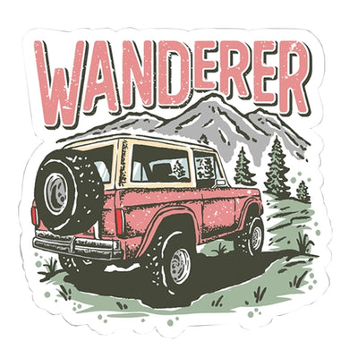 Wanderer 4 Wheel Drive Adventure Vinyl Sticker
