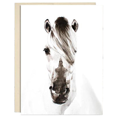 Arabian Horse Watercolor Greeting Card