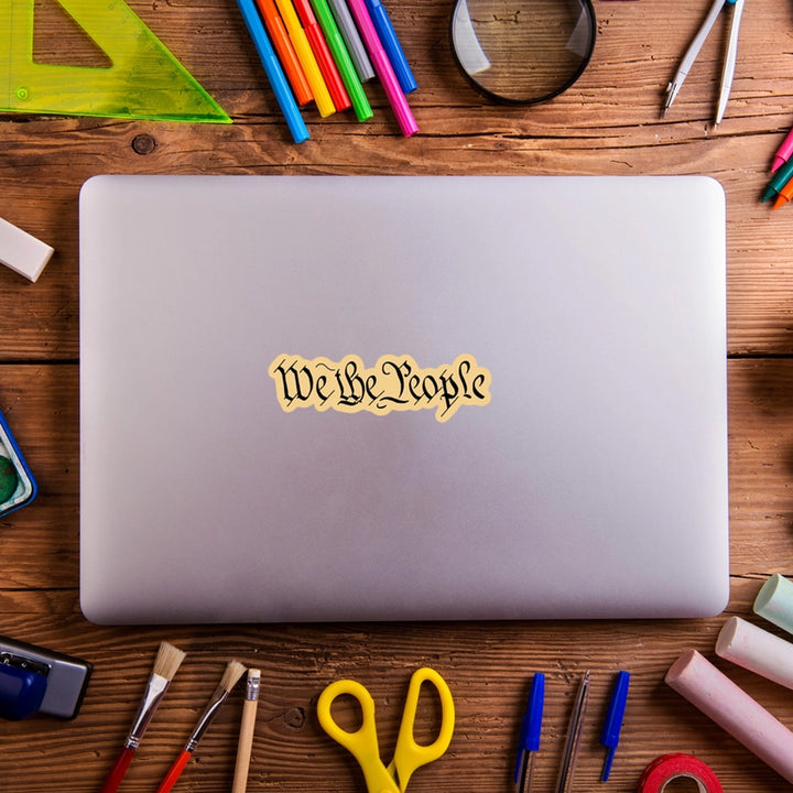 We the People Die Cut Vinyl Sticker
