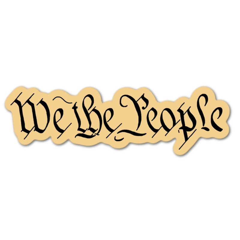 We the People Die Cut Vinyl Sticker