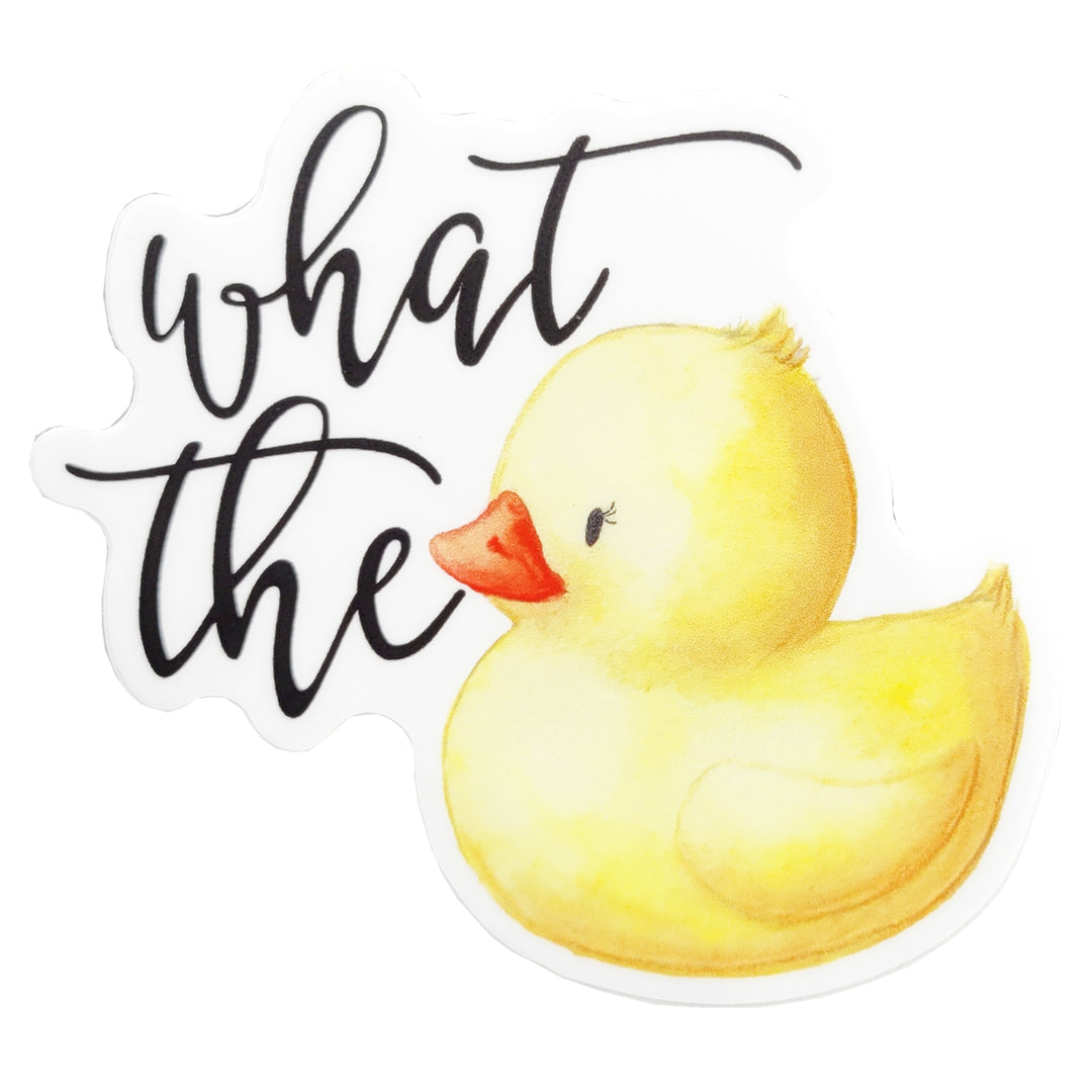 What The Duck Die Cut Vinyl Sticker