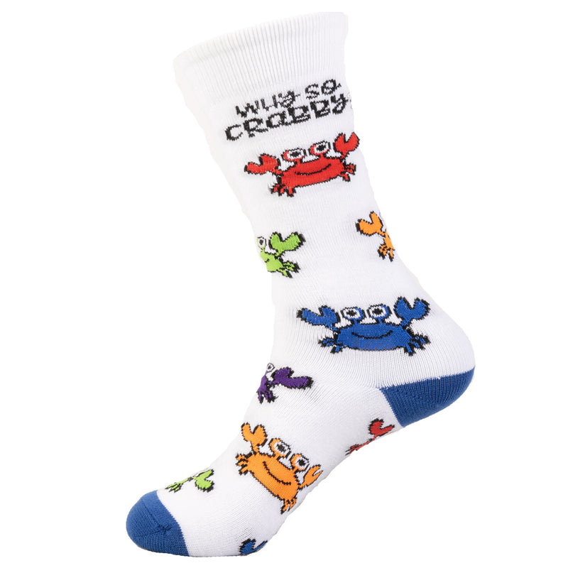 Why So Crabby Multi Color Crabs Socks