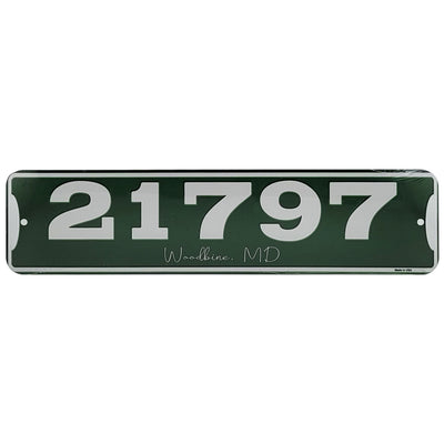 Zip Code & Town Aluminum Signs - 21797 Woodbine, MD
