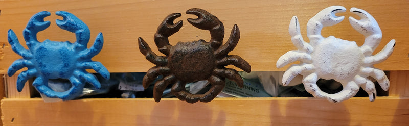Crab Cast Iron Drawer Pull Asst Colors (display)