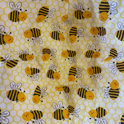 Bees Honeycomb Fabric Swatch