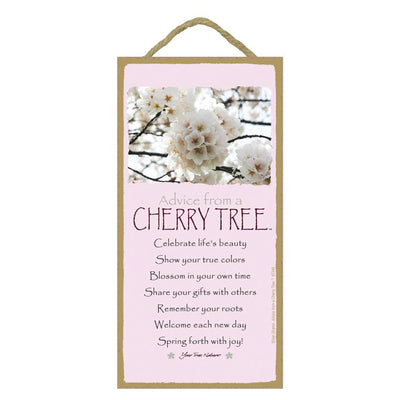 Advice From... a Cherry Tree (wood sign)