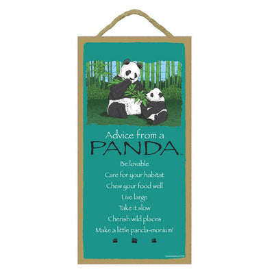 Advice From... a Panda (wood sign)