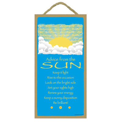 Advice From... the Sun (wood sign)