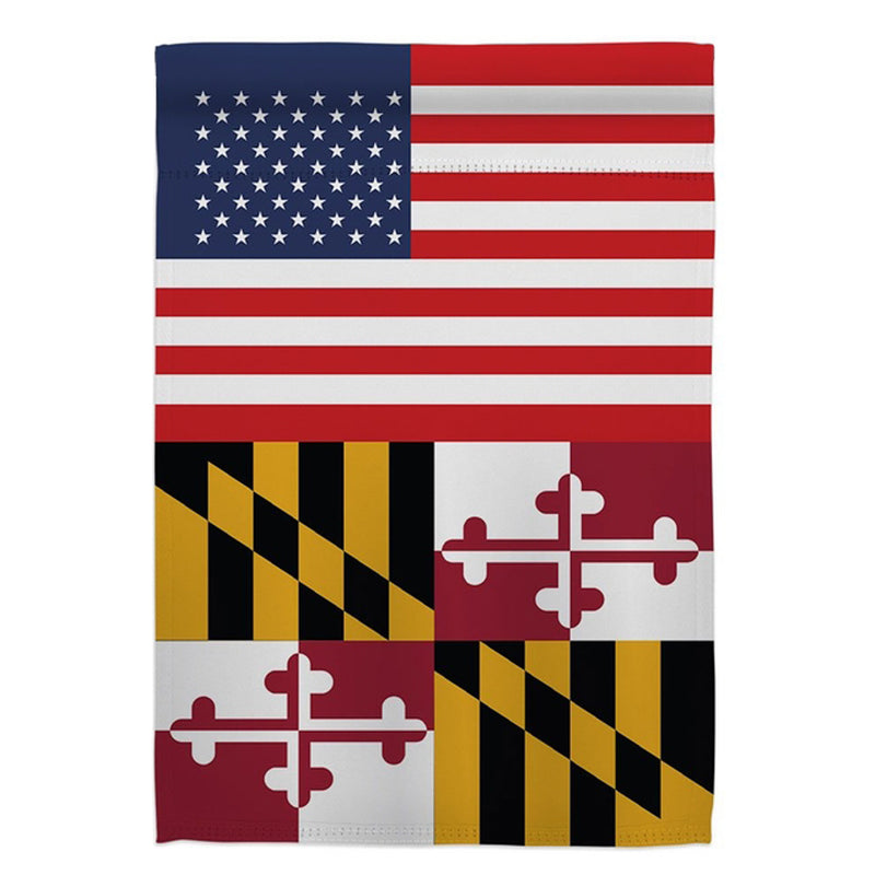 American and Maryland Garden Flag