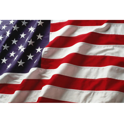 American Flag 3' x 5' Cotton Commercial Grade Waving