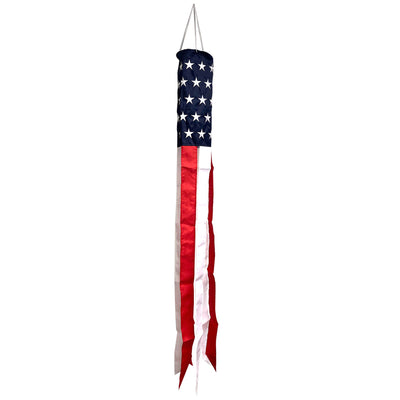 American Flag Windsock Embroidered