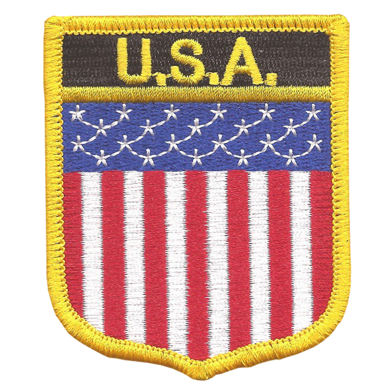 American Flag Patches - Embroidered Versions - Waving USA Flag