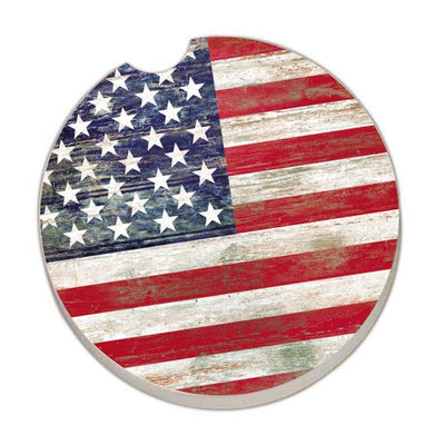 American Flag Absorbent Stone Car Coaster