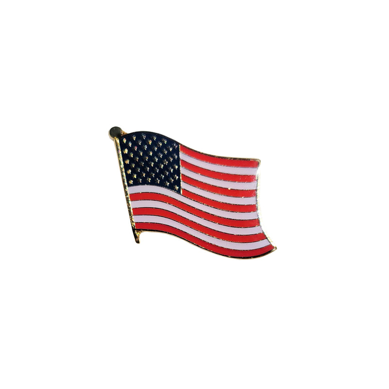 American Waving Flag Tack Pin