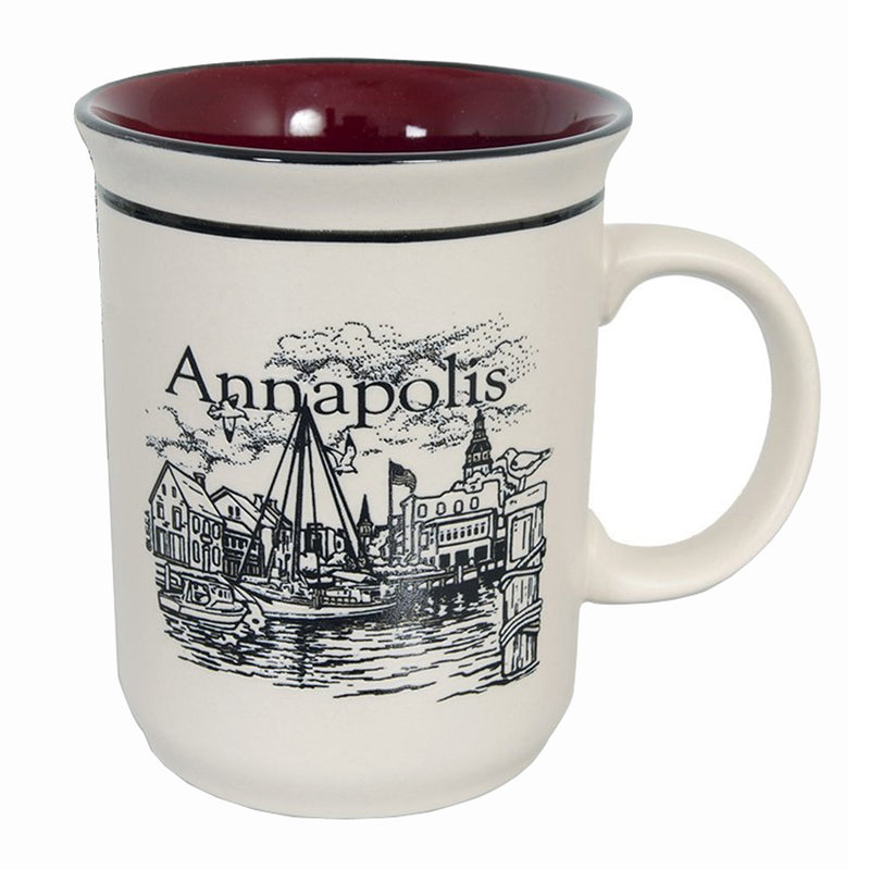 Annapolis History Etched Coffee Mug Front
