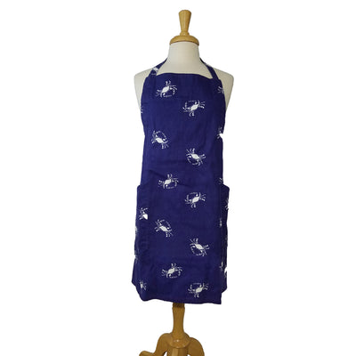 Full Size Blue Crab Apron Navy Color
