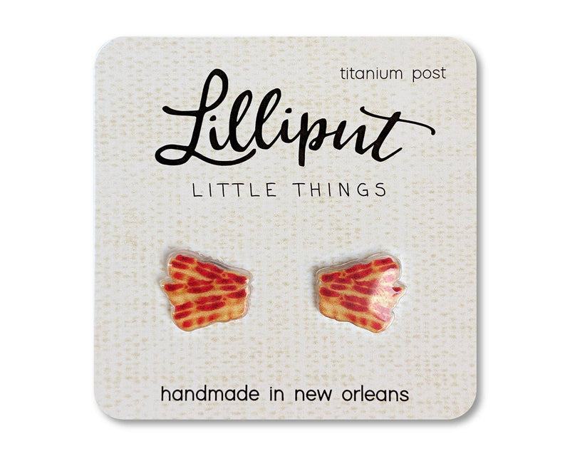Bacon Slices Lilliput Earrings