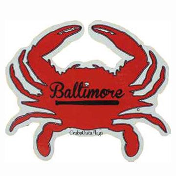 Baltimore Baseball Orange Crab Sticker
