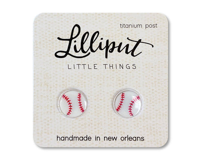 Baseball Lilliput Earrings
