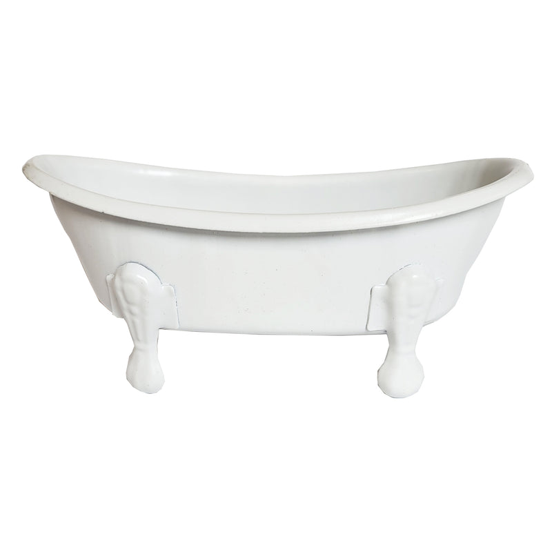 Bathtub Soap Dish Metal White