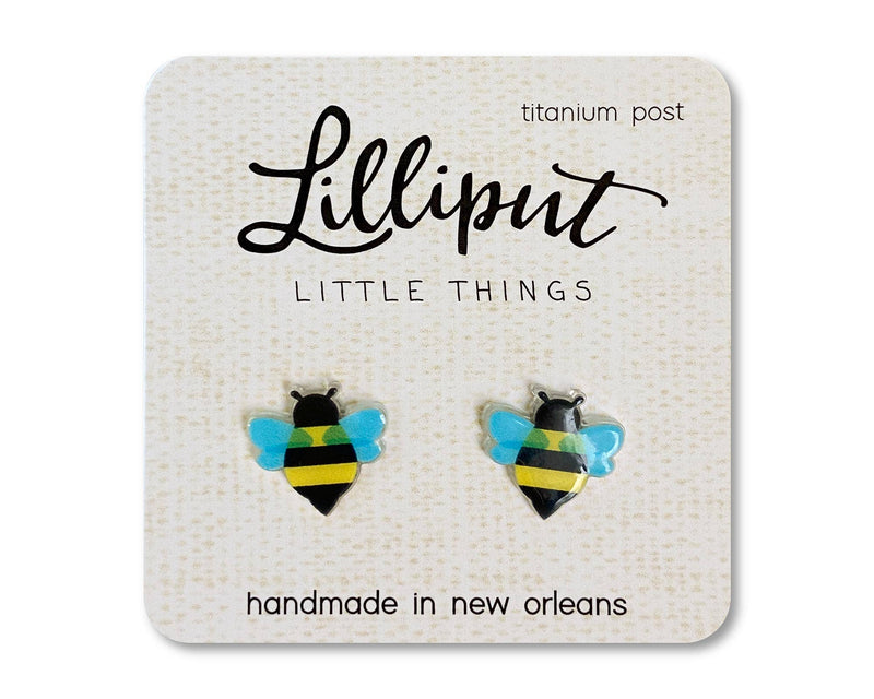 Honey Bee Lilliput Earrings