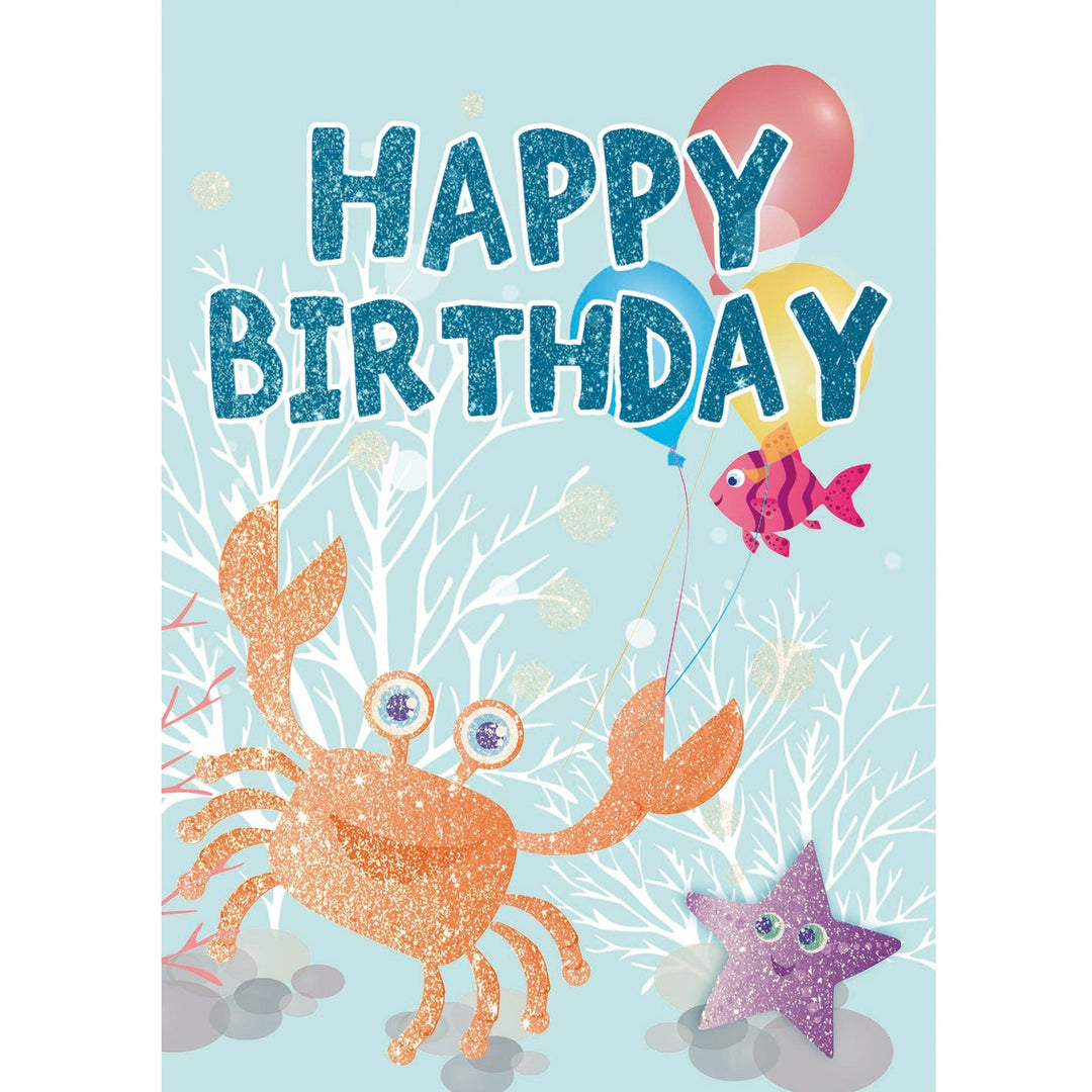 Birthday Crab Activity Fun &amp; Games Trifold Card