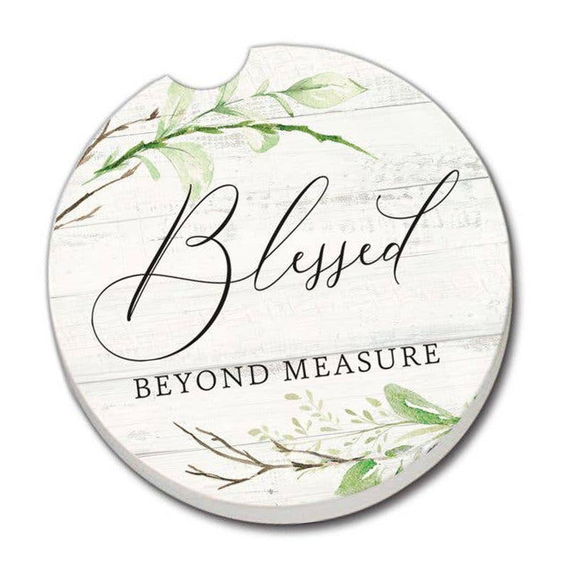 Blessed Beyond Measure Absorbent Stone Car Coaster
