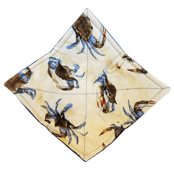 Natural Blue Crab Microwave Bowl Potholder