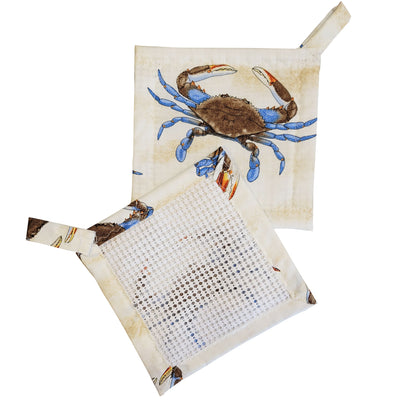 Blue Crabs on Natural Background Jar Gripper