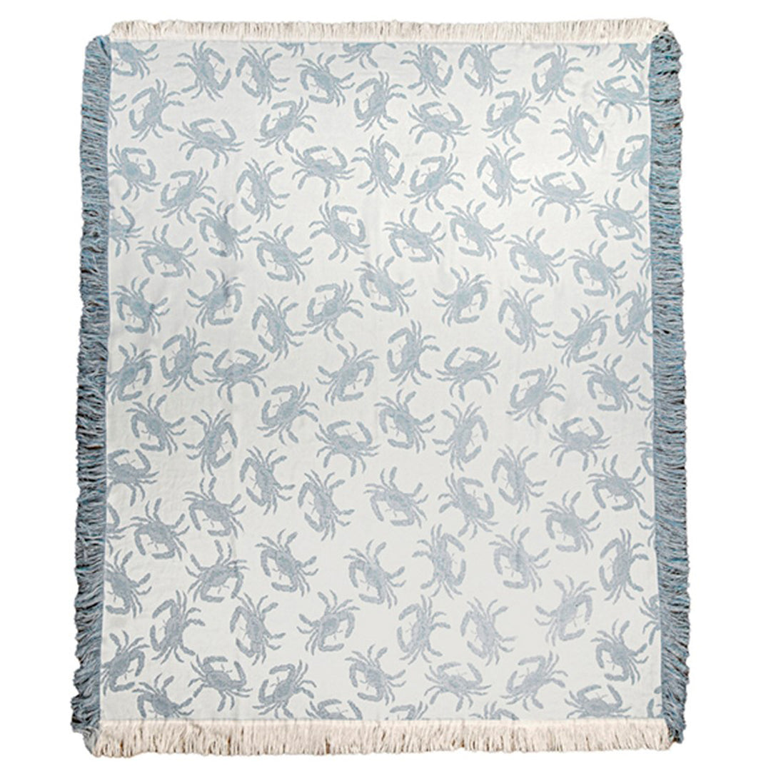 Blue Crabs Throw Blanket (Afghan)