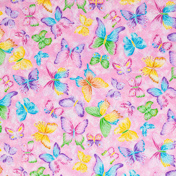 Butterfly Pink Microwave Bowl Cozy Potholder Fabric Sample