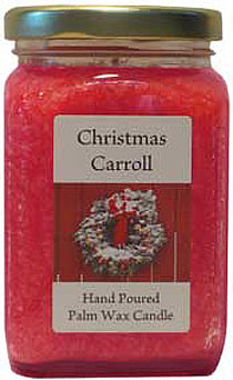 Christmas Carroll Palm Wax Candle