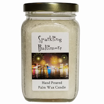 Sparkling Baltimore Palm Wax Candle