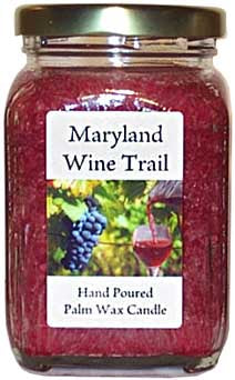 Maryland Wine Trail Palm Wax Candle