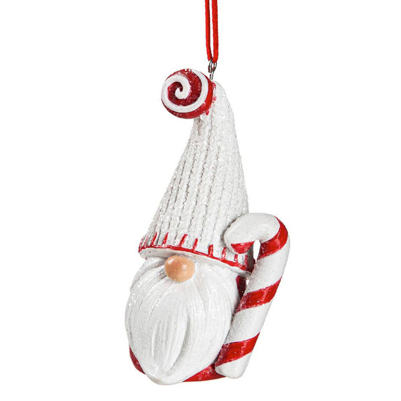 Candy Cane Gnome Ornament - Boy with beard