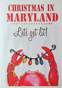 Let's get lit! Maryland Christmas Card