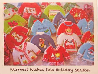 Holiday Sweater Cookies Greeting Card