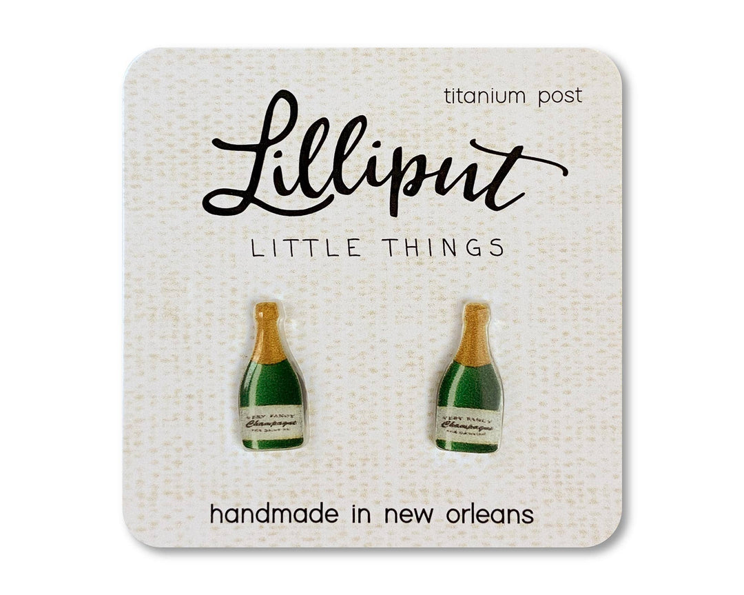 Champagne Bottle Lilliput Earrings