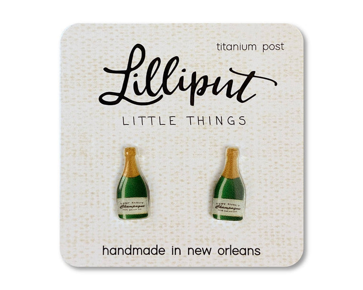 Champagne Bottle Lilliput Earrings