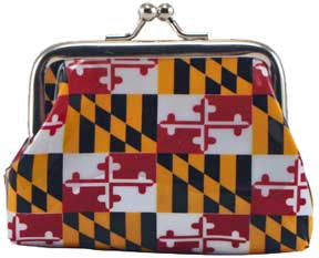 Maryland Flag Coin/Change Purse Snap Closure